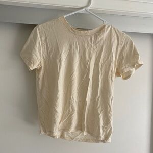 off white brandy Melville baby tee